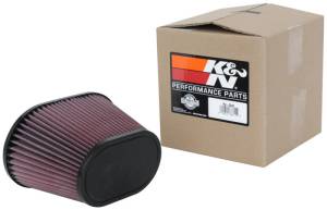 K&N Engineering - K&N Engineering Universal Clamp-On Air Filter 3.5in Flg ID x 8.5x5.25in B OD x 6.25x4in T OD x 5.5in H - RU-5040 - Image 3