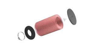 K&N Engineering - K&N Engineering Universal Clamp-On Air Filter 4-1/8in FLG 7-3/8in B 7in T W/STUD 11-1/2in H - RU-5181 - Image 2