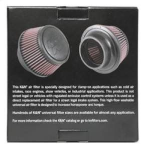 K&N Engineering - K&N Engineering Universal Round Clamp-On Air Filter 3in Flange ID x 6in Base OD x 4.625in Top OD x 3in Height - RU-5288 - Image 6