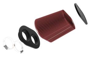 K&N Engineering - K&N Engineering Universal Clamp-On Air Filter 3in Dual Flange 9in x 6in Base 7.5in x 3.688in Top 7.5in Height - RU-6104 - Image 2