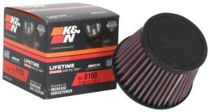 K&N Engineering - K&N Engineering Universal Clamp-On Air Filter 2-1/2in FLG / 4-1/2in B / 3-1/2in T / 3-3/16in H - RU-8100 - Image 3