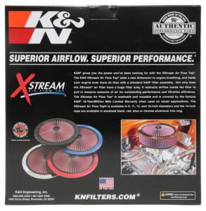 K&N Engineering - K&N Engineering X-Stream Top Filter Only 11in - Black - 66-1101 - Image 13