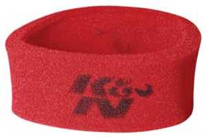 K&N Engineering - K&N Engineering Universal Airforce PreCleaner Air Filter Foam Wrap - Round Straight - Red - 25-3750 - Image 1