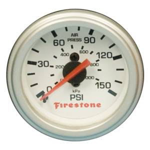 Firestone - Firestone Replacement Single Pressure Gauge - White Face (For PN 2225 / 2229 / 2196) (WR17609181) - 9181 - Image 1