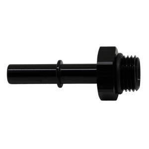 DeatschWerks - DeatschWerks 6AN ORB Male to 5/16in Male EFI Quick Connect Adapter - Anodized Matte Black - 6-02-0114-B - Image 1