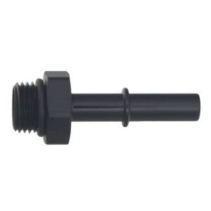 DeatschWerks - DeatschWerks 6AN ORB Male to 5/16in Male EFI Quick Connect Adapter - Anodized Matte Black - 6-02-0114-B - Image 2