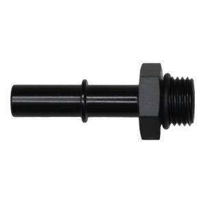 DeatschWerks - DeatschWerks 6AN ORB Male to 3/8in Male EFI Quick Connect Adapter - Anodized Matte Black - 6-02-0122-B - Image 1