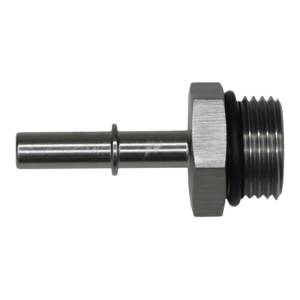 DeatschWerks - DeatschWerks 10AN ORB Male to 5/16in Male EFI Quick Connect Adapter - Anodized DW Titanium - 6-02-0124 - Image 1