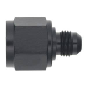 DeatschWerks - DeatschWerks 10AN Female Flare to 6AN Male Flare Reducer - Anodized Matte Black - 6-02-0219-B - Image 1