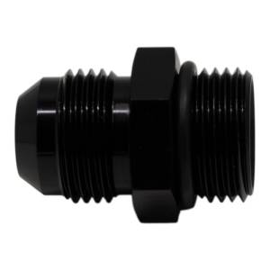 DeatschWerks - DeatschWerks 10AN ORB Male to 10 AN Male Flare Adapter (Incl O-Ring) - Anodized Matte Black - 6-02-0403-B - Image 1