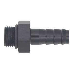 DeatschWerks - DeatschWerks 6AN ORB Male to 3/8in Male Triple Barb Fitting (Incl O-Ring) - Anodized Matte Black - 6-02-0501-B - Image 2