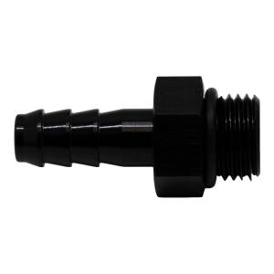 DeatschWerks - DeatschWerks 6AN ORB Male to 5/16in Male Triple Barb Fitting (Incl O-Ring) - Anodized Matte Black - 6-02-0502-B - Image 1