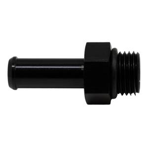 DeatschWerks - DeatschWerks 6AN ORB Male to 3/8in Male Barb Fitting (Incl O-Ring) - Anodized Matte Black - 6-02-0504-B - Image 1