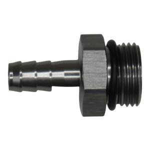 DeatschWerks - DeatschWerks 10AN ORB Male to 3/8in Male Triple Barb Fitting (Incl O-Ring) - Anodized DW Titanium - 6-02-0517 - Image 1