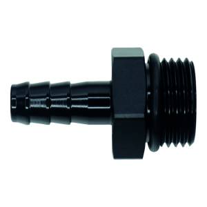 DeatschWerks - DeatschWerks 10AN ORB Male to 3/8in Male Triple Barb Fitting (Incl O-Ring) - Anodized Matte Black - 6-02-0517-B - Image 1