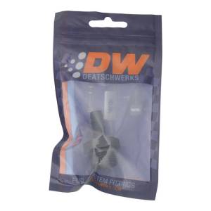 DeatschWerks - DeatschWerks 10AN ORB Male to 3/8in Male Triple Barb Fitting (Incl O-Ring) - Anodized Matte Black - 6-02-0517-B - Image 3