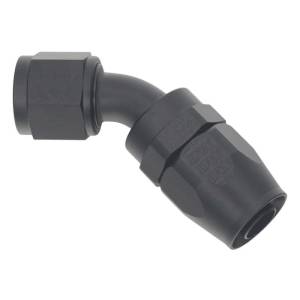 DeatschWerks - DeatschWerks 10AN Female Swivel 45-Degree Hose End CPE - Anodized Matte Black - 6-02-0810-B - Image 2