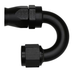 DeatschWerks - DeatschWerks 10AN Female Flare Swivel 180-Degree Hose End CPE - Anodized Matte Black - 6-02-0833-B - Image 1