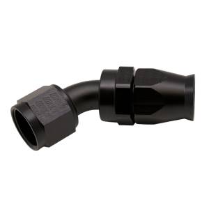 DeatschWerks - DeatschWerks 10AN Female Swivel 45-Degree Hose End PTFE (Incl Olive Insert) - Anodized Matte Black - 6-02-0859-B - Image 1