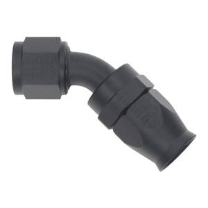 DeatschWerks - DeatschWerks 10AN Female Swivel 45-Degree Hose End PTFE (Incl Olive Insert) - Anodized Matte Black - 6-02-0859-B - Image 2