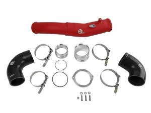 aFe - aFe 2020 Toyota Supra 3.0L 3in Red Intercooler Tube - Hot - 46-20398-R - Image 2