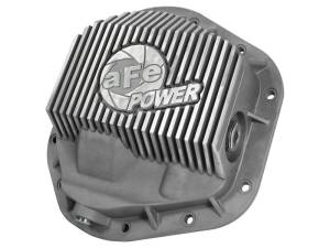 aFe Front Differential Cover (Raw; Street Series); Ford Diesel Trucks 94.5-14 V8-7.3/6.0/6.4/6.7L - 46-70080