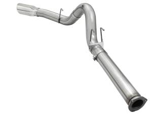 aFe - aFe Atlas Exhausts 5in DPF-Back Aluminized Steel Exhaust 2015 Ford Diesel V8 6.7L (td) Polished Tip - 49-03064-P - Image 3