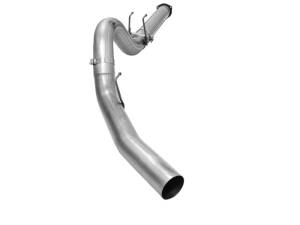 aFe MACHForce XP Exhaust 5in DPF-Back Stainless Steel Exhaust 2015 Ford Turbo Diesel V8 6.7L No Tip - 49-43064