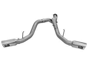 aFe - aFe LARGE BORE HD 4in 409-SS DPF-Back Exhaust w/Polished Tip 11-14 Ford Diesel Trucks V8-6.7L (td) - 49-43065-P - Image 2