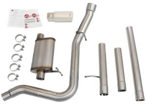 aFe - aFe MACHForce XP Exhaust 3in-3.5in SS Single Side Ext CB w/ Polish Tip 99-04 Ford F-250 V8 5.4L/6.8L - 49-43076-P - Image 3