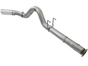 aFe - aFe LARGE BORE HD 5in 409-SS DPF-Back Exhaust w/Polished Tip 2017 Ford Diesel Trucks V8 6.7L (td) - 49-43090-P - Image 7