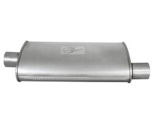 aFe - aFe Scorpion Replacement Alum Steel Muffler Double Layer 2-1/2in In/Out Center/Offset 18inL x9inW - 49M00002 - Image 2