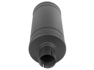 aFe - aFe MACH Force-Xp 409 SS Muffler w/ Black finish 2-1/2in Inlet & Oulet 14in x 16in Diameter - 49M00007-B - Image 4