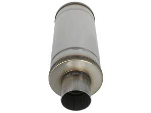 aFe - aFe MACH Force-Xp 409 SS Muffler 3in Center/Center 14in L x 6in Dia - Round Body - 49M00012 - Image 5