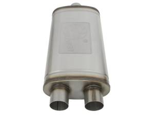 aFe - aFe MACHForce XP SS Muffler 3in Center Inlet / 3in Offset Outlet 22in L x 11in W x 6in H Body - 49M00015 - Image 2