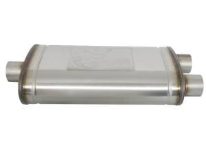 aFe - aFe MACHForce XP SS Muffler 3in Center Inlet / 3in Offset Outlet 22in L x 11in W x 6in H Body - 49M00015 - Image 3