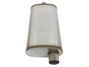 aFe - aFe MACHForce XP SS Muffler 3in Center Inlet / 3in Offset Outlet 22in L x 11n W x 6in H Body - 49M00016 - Image 2