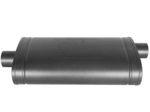 aFe - aFe MACH Force-Xp 409 SS Muffler w/ Black Finish 3in Center/Offset 22in L x 11in x 5in - Oval Body - 49M00016-B - Image 5