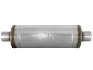 aFe - aFe MACH Force-Xp 409 SS Muffler 2.5in Center/Center 18in L x 6in Dia - Round Body - 49M00021 - Image 5