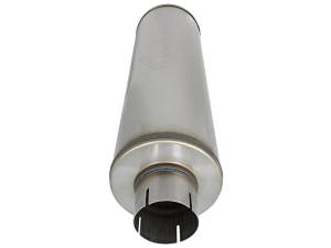 aFe - aFe MACH Force-Xp 409 SS Muffler 3-1/2in ID Center/Center x 7in Dia x 24in L - Round Body - 49M00024 - Image 2