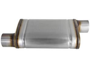 aFe - aFe MACH Force-Xp 409 SS Muffler 3in ID Offset/Offset x 4in H x 9in W x 14in L - Oval Body - 49M00030 - Image 3