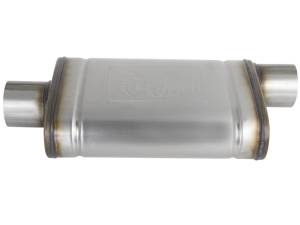 aFe - aFe MACHForce XP SS Muffler 3in Center Inlet / 3in Outlet 9in L x 4in W x 14in Body - 49M00031 - Image 2