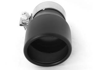 aFe - aFe MACH Force-XP 409 SS Single Wall Universal Clamp On Exhaust Tip - Black - 49T25354-B06 - Image 3