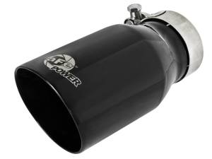 aFe - aFe MACH Force-Xp Universal 409 SS Single-Wall Clamp-On Exhaust Tip - Black - 49T25354-B07 - Image 1