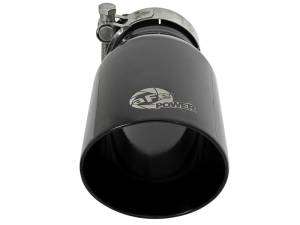 aFe - aFe MACH Force-Xp Universal 409 SS Single-Wall Clamp-On Exhaust Tip - Black - 49T25354-B07 - Image 2
