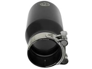 aFe - aFe MACH Force-Xp Universal 409 SS Single-Wall Clamp-On Exhaust Tip - Black - 49T25354-B07 - Image 5