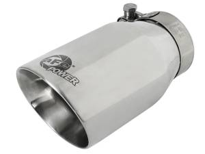 aFe - aFe MACH Force-Xp Universal 304 SS Single-Wall Clamp-On Exhaust Tip - Polished - 49T25354-P07 - Image 1