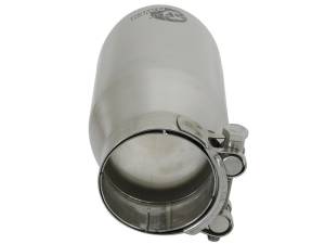aFe - aFe MACH Force-Xp Universal 304 SS Single-Wall Clamp-On Exhaust Tip - Polished - 49T25354-P07 - Image 4