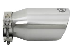 aFe - aFe MACH Force-Xp Universal 304 SS Single-Wall Clamp-On Exhaust Tip - Polished - 49T25354-P07 - Image 5