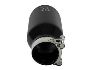 aFe - aFe Takeda 304 Stainless Steel Clamp-On Exhaust Tip 2.5in.Inlet / 4in Outlet - Black - 49T25404-B08 - Image 2